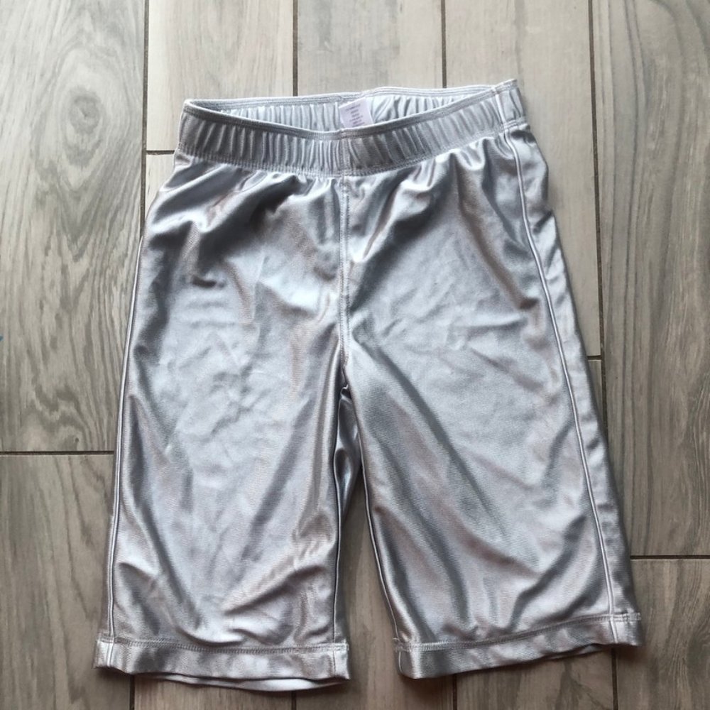 gymboree boys athletic shorts size 10 silver